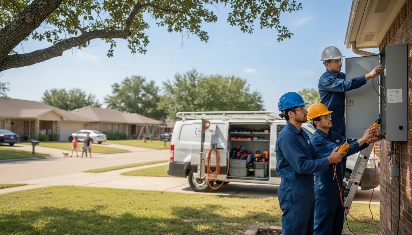 Certified electrician providing emergency electrical services in Water Valley, TX